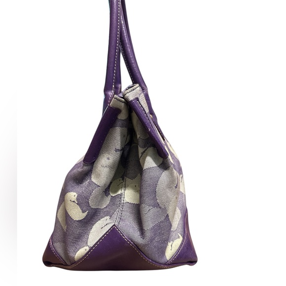 Dooney & Bourke Purple Tote Bag - Picture 6 of 8